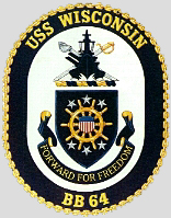 USS Wisconsin Ship's Crest