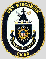 USS Wisconsin Ship's Crest