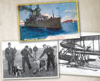 Navy Capital of the World - Sailors Ship, Sailors and Float Plane - The Navy Capital of the World - Hampton Roads by Amy Waters Yarsinske